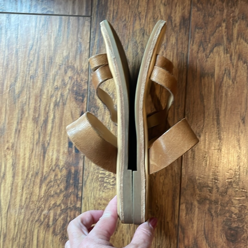 Kork Ease Women's Pine Tan Brown Leather Slide Sandals Shoe Size 7 - Picture 6 of 10